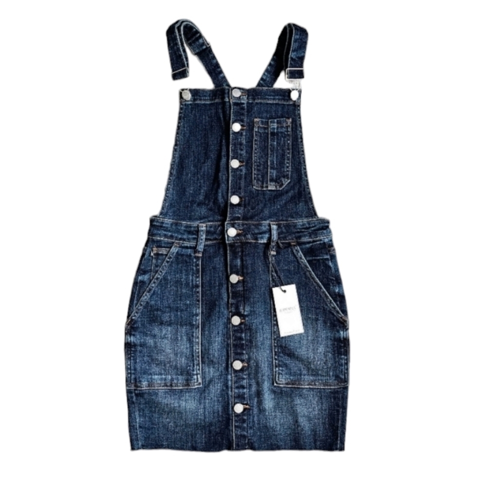 Judy Blue Overall Denim Skirt NEW
